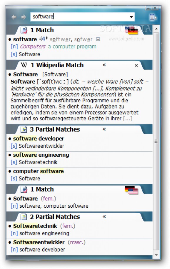 VerbAce-Pro German-English screenshot