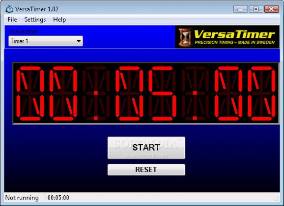 VersaTimer screenshot
