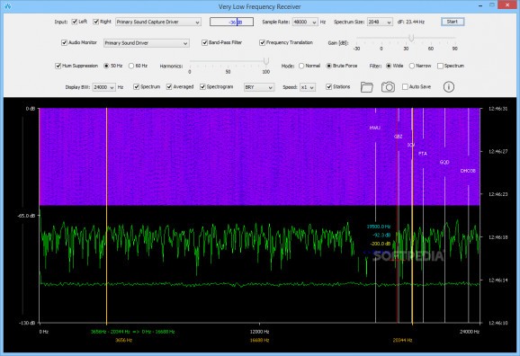 Very Low Frequency Receiver screenshot