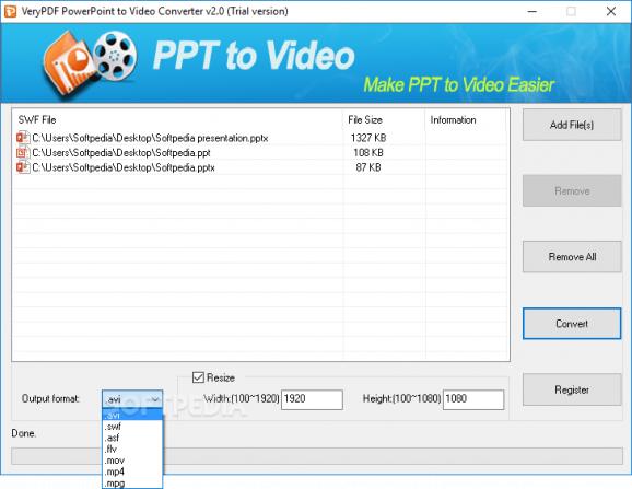VeryPDF PowerPoint to Video Converter screenshot