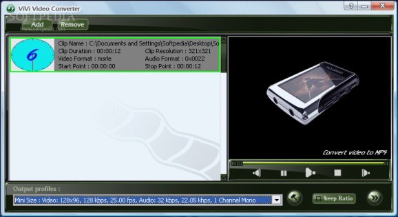 ViVi MP4 Converter screenshot