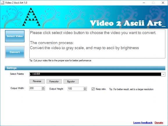 Video 2 Ascii Art screenshot