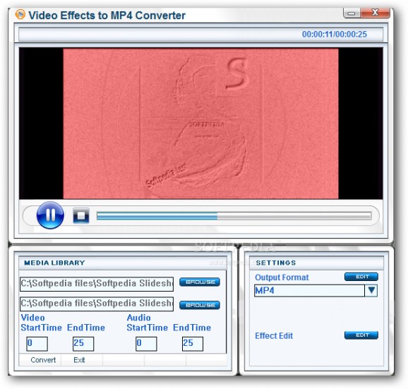 Video Effects to MP4 Convert screenshot