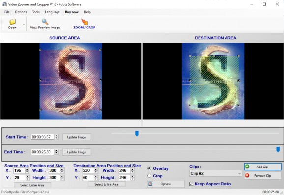 Video Zoomer and Cropper screenshot
