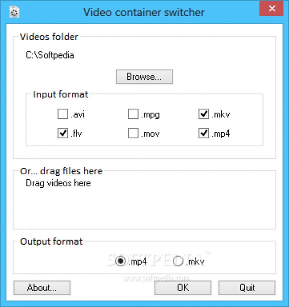 Video container switcher screenshot