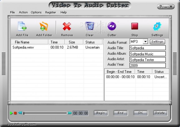 Video to Audio Cutter screenshot
