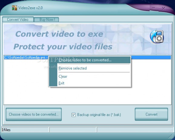 Video2EXE screenshot