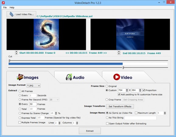 VideoDetach Pro screenshot