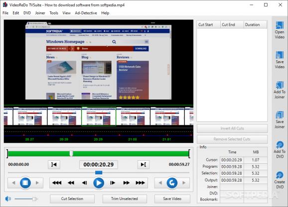 VideoReDo TVSuite screenshot