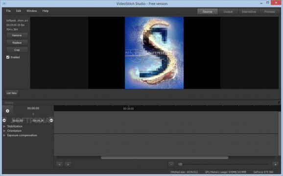 VideoStitch Studio screenshot