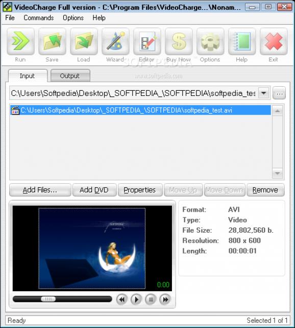 Videocharge Full screenshot