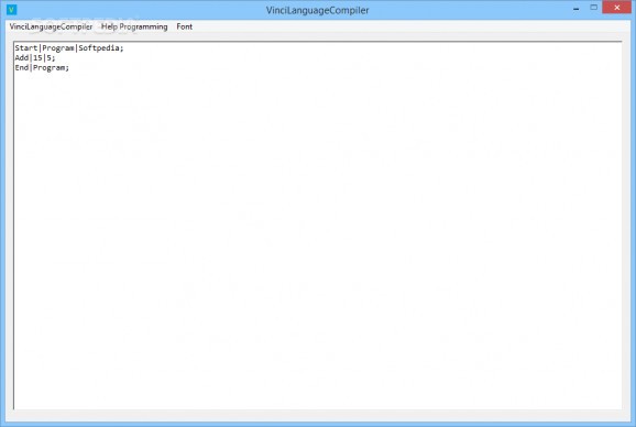 VinciLanguageCompiler screenshot