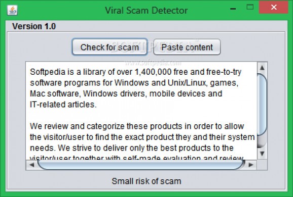 Viral Scam Detector screenshot