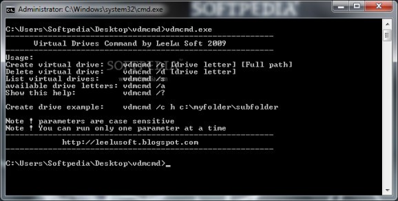 Virtual Drives Command screenshot