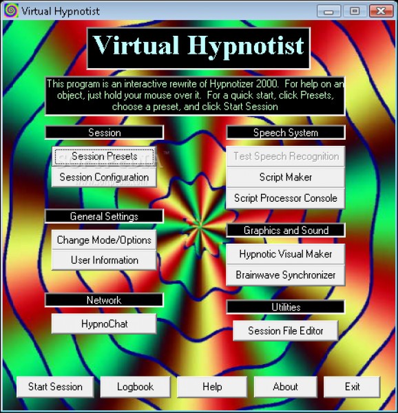Virtual Hypnotist screenshot