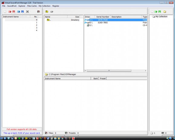 Virtual SoundFont Manager screenshot