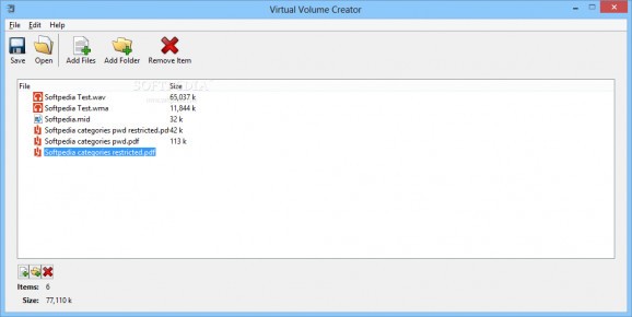 Virtual Volume Creator screenshot
