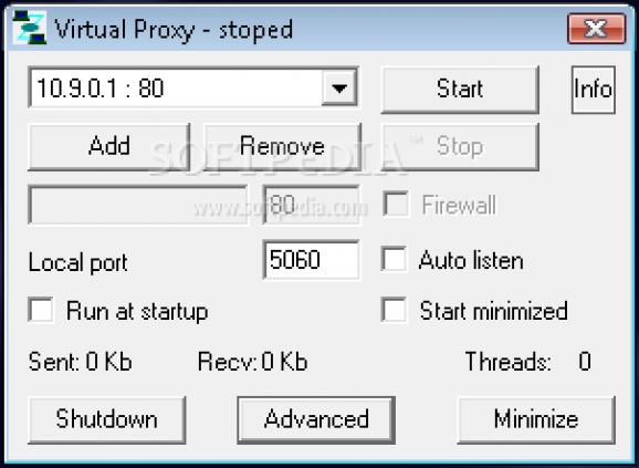 Virtual proxy screenshot