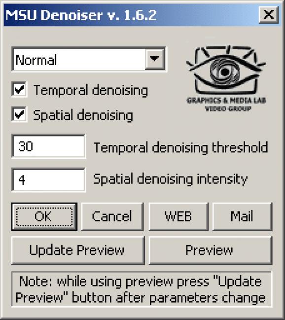 VirtualDub MSU Denoising Filter (Noise Removal) screenshot