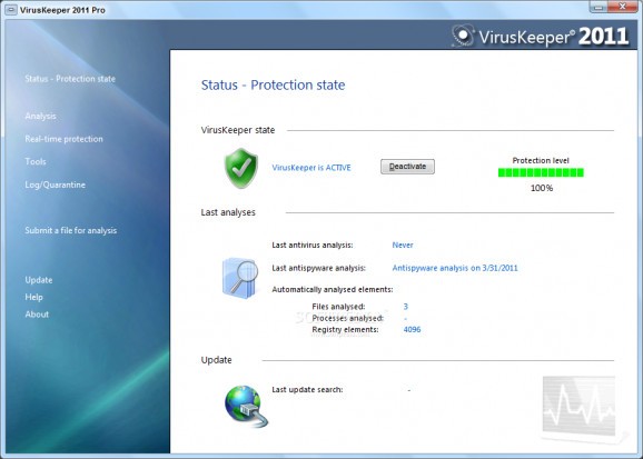 VirusKeeper Pro 2011 screenshot
