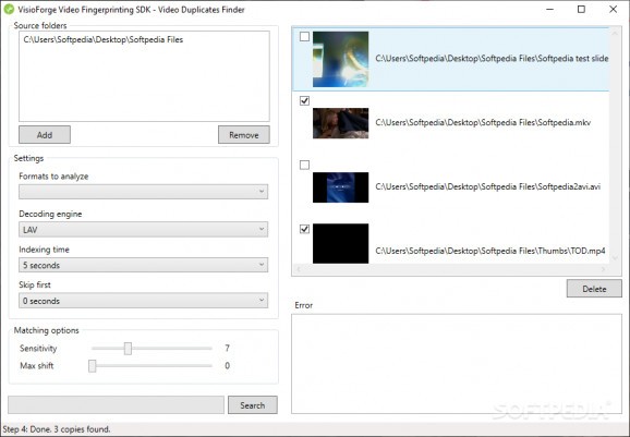 VisioForge Video Duplicates Finder screenshot