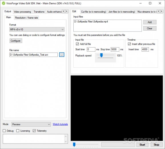 VisioForge Video Edit SDK .Net screenshot