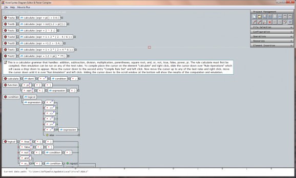 Visral Syntax Diagram Editor & Parser Compiler screenshot