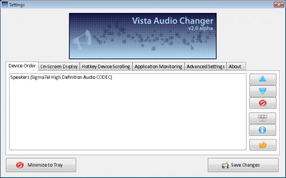 Vista Audio Changer screenshot