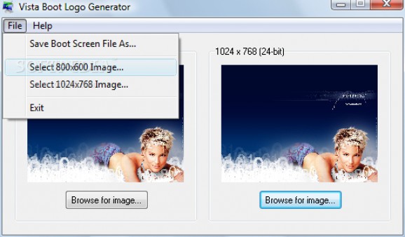 Vista Boot Logo Generator screenshot