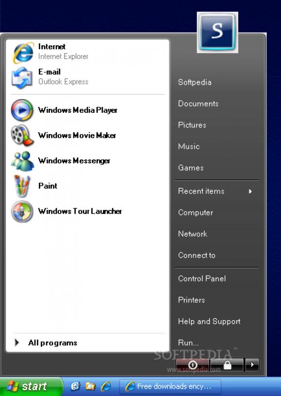 Vista Start Menu Emulator screenshot
