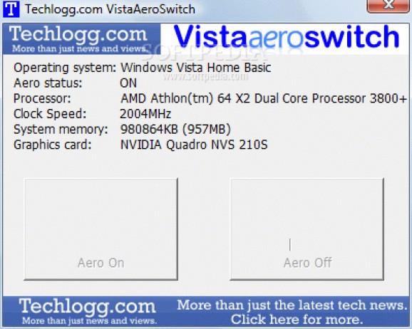 VistaAeroSwitch screenshot