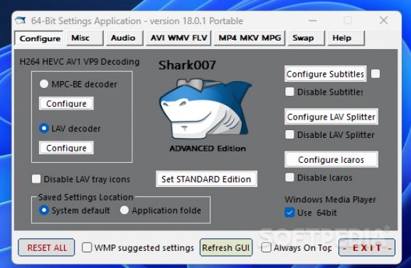 Shark007 Codecs (Advanced Edition) screenshot
