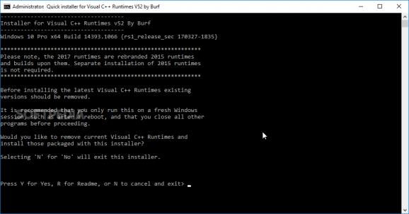 Visual C++ Runtime Installer screenshot