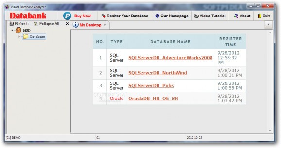 Visual Database Analyzer screenshot