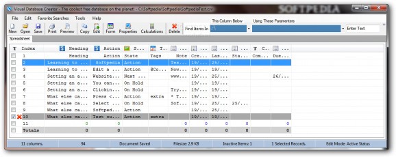 Visual Database Creator screenshot