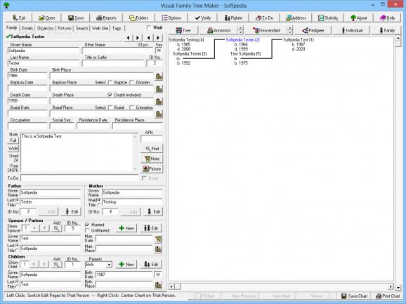 Visual Family Tree Maker screenshot
