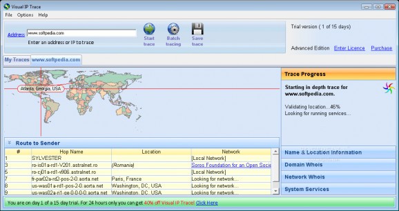 Visual IP Trace screenshot
