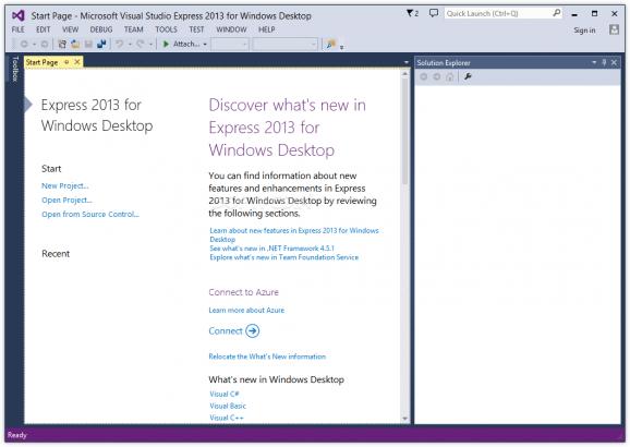 Microsoft Visual Studio Express screenshot