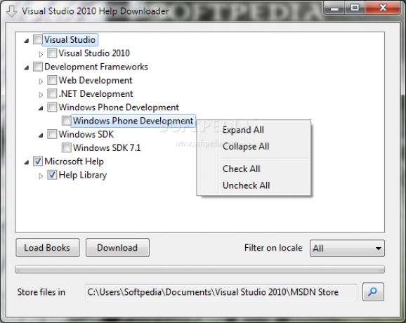 Visual Studio 2010 Help Downloader screenshot