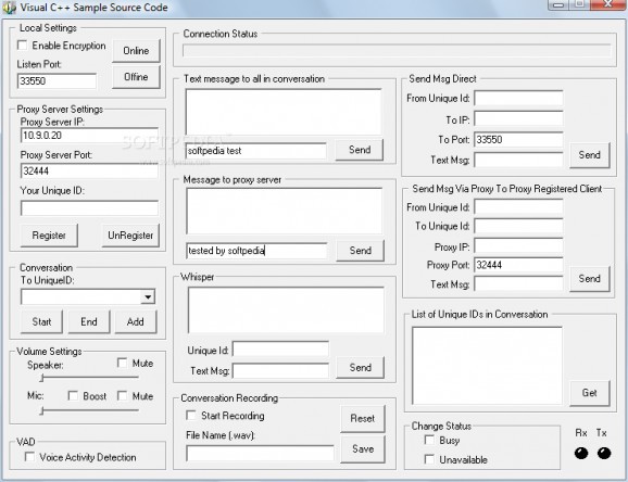 VoIP Enterprise SDK screenshot