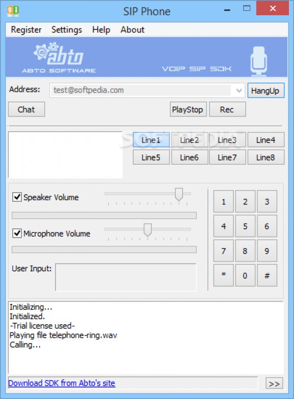 ABTO VoIP SIP SDK screenshot