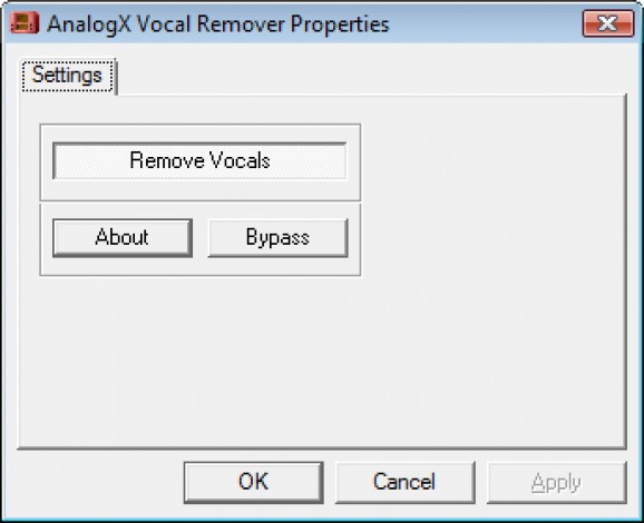 Vocal Remover (DirectX) screenshot