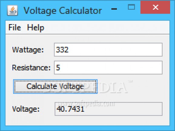 Voltage Calculator Portable screenshot