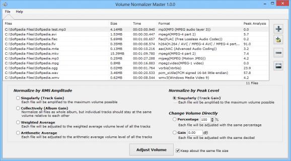 Volume Normalizer Master screenshot