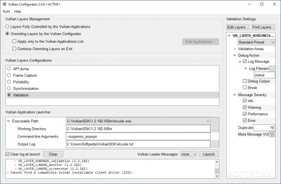 Vulkan SDK / Runtime screenshot
