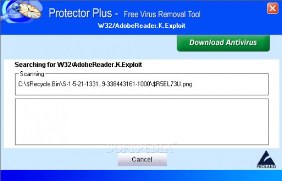 W32/AdobeReader.Exploit Cleaner screenshot