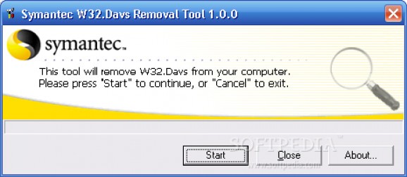 W32.Davs Removal Tool screenshot