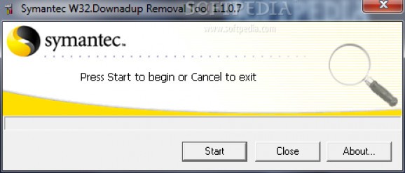 W32.Downadup Removal Tool screenshot