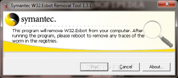 W32.Esbot Removal Tool screenshot