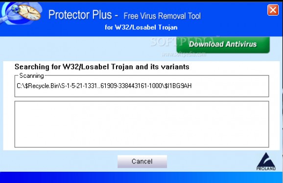 W32/Losabel Trojan Cleaner screenshot